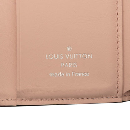 Louis Vuitton Monogram Mahina Portefeuille Iris Xs Tri-Fold Wallet M67499 Magnolia Pink Leather