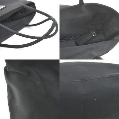 Prada Handbag Nylon Black Silver
