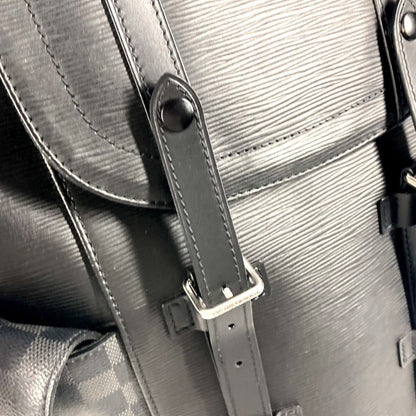 Louis Vuitton M56600 Epi Damier Graphite Christopher Pm Backpack Bag Rucksack Canvas