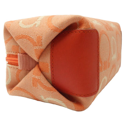 Salvatore Ferragamo Gancini Canvas Orange 180414