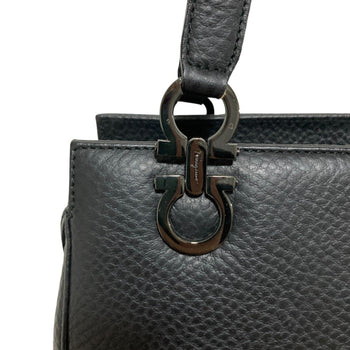 Salvatore Ferragamo Gancini Hardware Leather Tote Bag