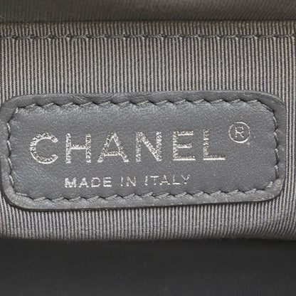 Chanel Matelasse Boy Chanel Coco Mark Chain Shoulder Bag White Leather