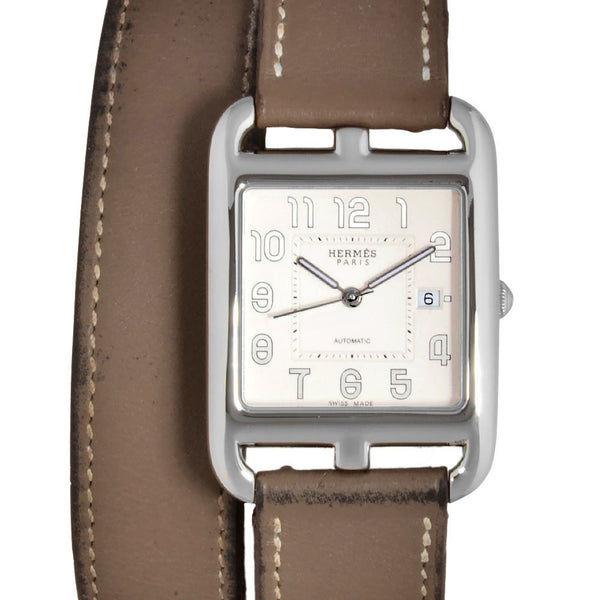 Hermes Hermes Cc1.710 Cape Cod Double Tour Wristwatch Automatic Silver Dial R Stamp