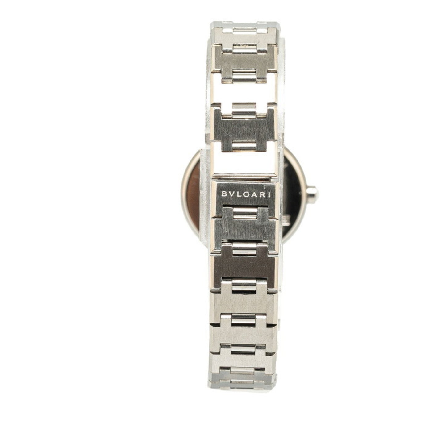 Bvlgari Watch Bb23Ss Quartz Black Dial Stainless Steel
