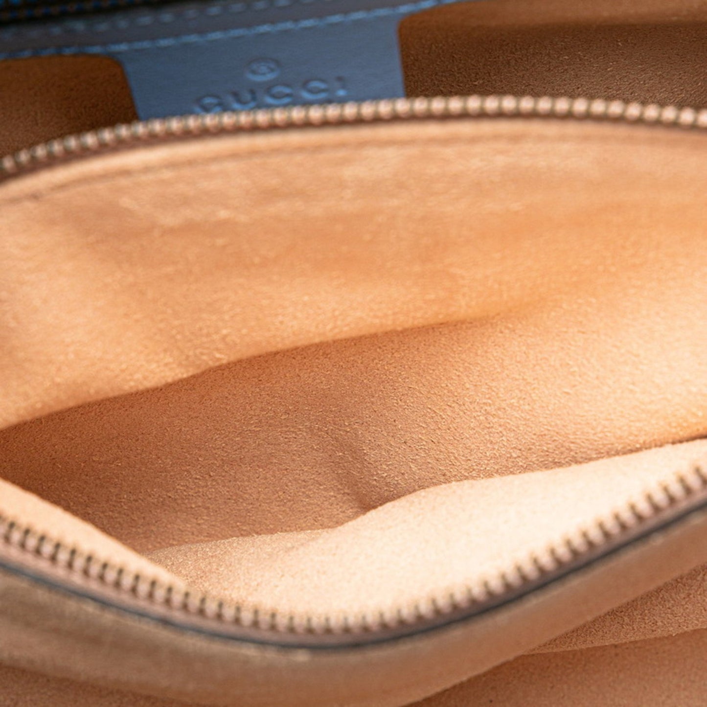 Gucci Gg Marmont 2-Way Handbag/Shoulder Bag 448054 Blue Leather