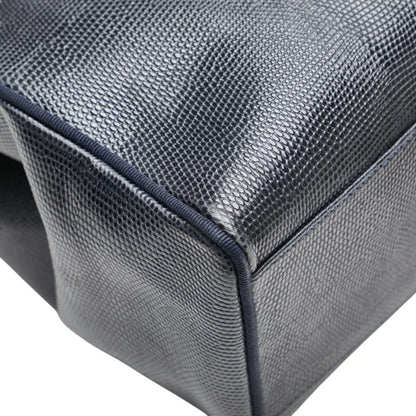 Salvatore Ferragamo Vara Embossed Tote Bag Handbag Aq21 2530 Black Leather