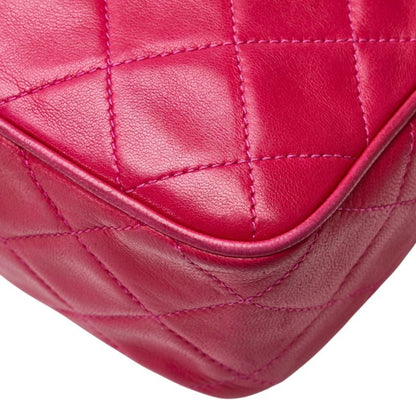 Chanel Coco Mark Matelasse Tassel Chain Shoulder Bag In Pink Lambskin