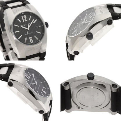 Bvlgari Eg40S Ergon Carbon Watch Stainless Steel Rubber