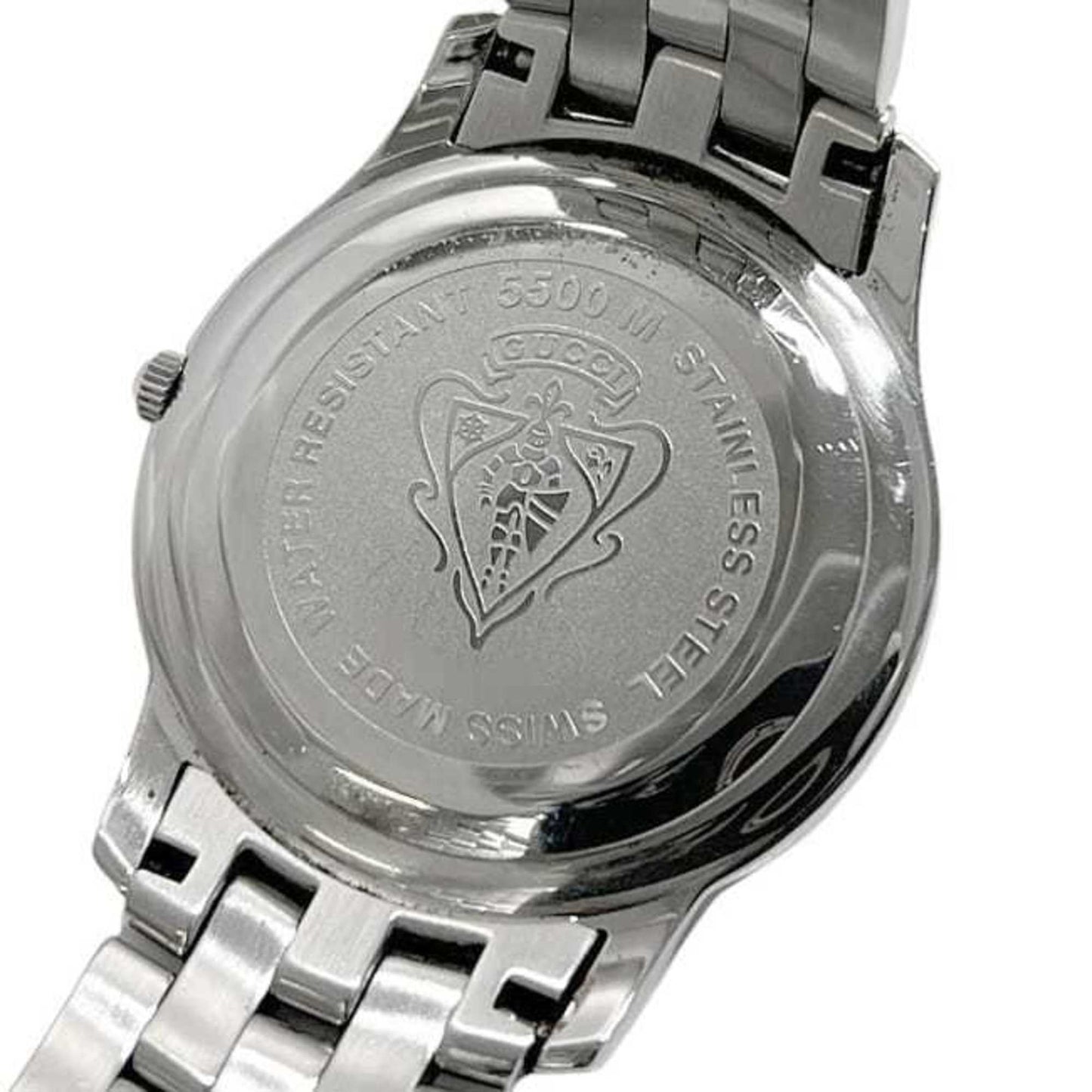 Gucci 5500M Watch F-24297 Silver White Ya055305