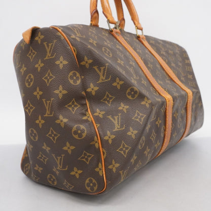 Louis Vuitton Monogram Keepall 45 Boston Bag M41428 Brown