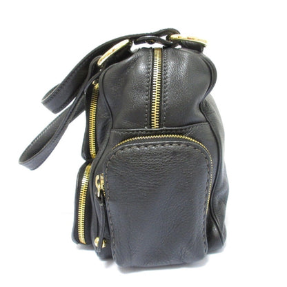 Tod'S Multi-Pocket Leather Handbag In Black