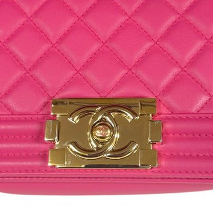 Chanel Boy Shoulder Bag Leather A67085 Pink