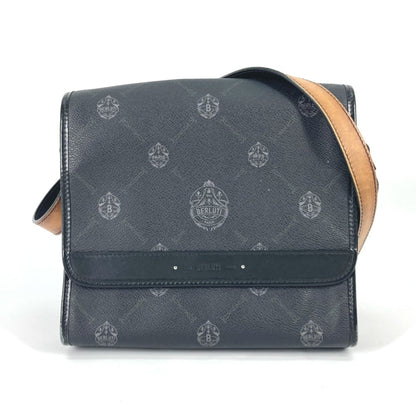 Berlutti Crossbody Flap Messenger Shoulder Bag Blackbased Gray Based