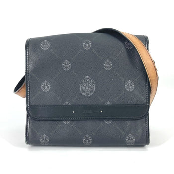 Berlutti Crossbody Flap Messenger Shoulder Bag Blackbased Gray Based