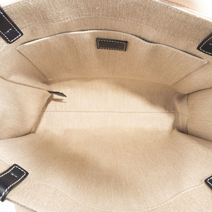 Chlo Chloe Woody Medium Tote Bag S383E66V-91J Linen White | Blue