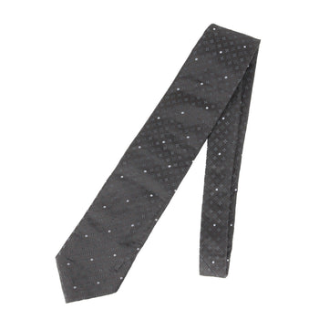Louis Vuitton Monogram Dot Silk Cravate Black Tie For Men
