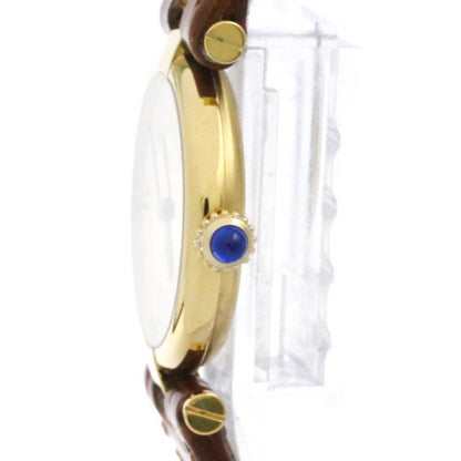 Cartier Must Vendome Vermeil Gold Plated Quartz