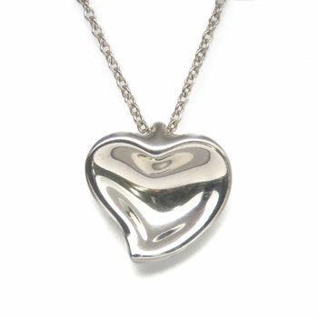 Tiffany Necklace Curved Heart Silver 925 Approx. 4.3G Elsa Peretti