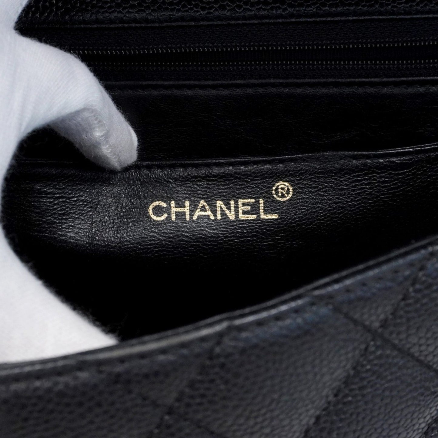 Calfskin Chanel Handbag Grained