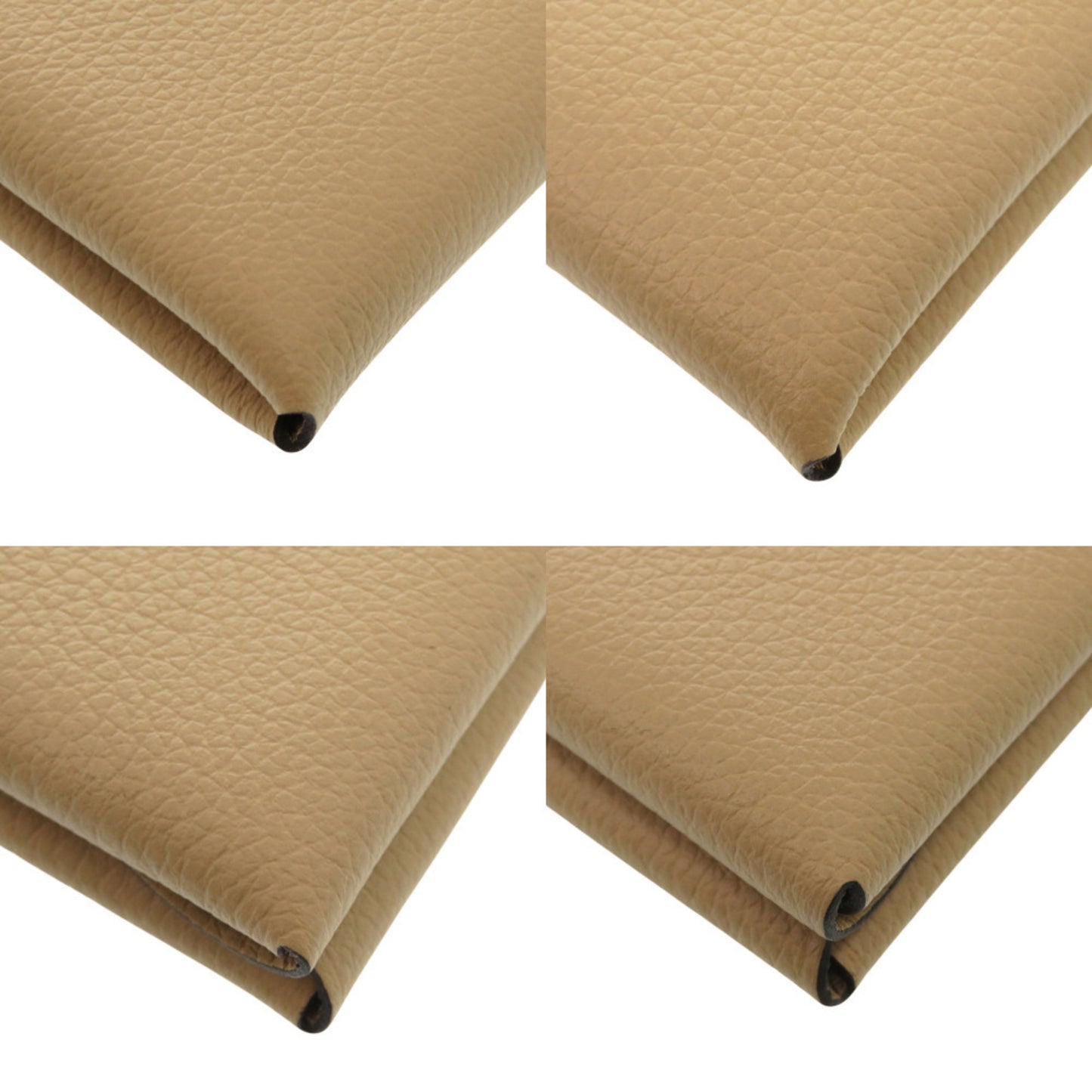 Unused Herms Calvi Duo Evercolor Beige Marfa K Stamp (Made In 2025) Coin Case Wallet 1348 Hermes