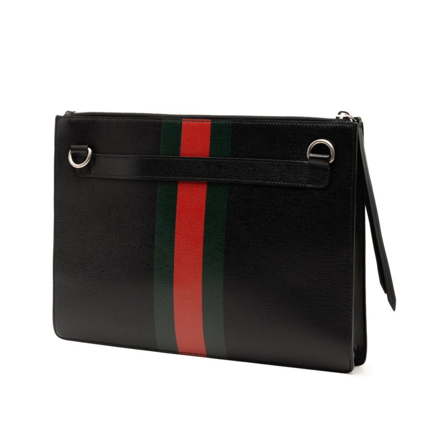 Gucci Sherry Line Clutch/Shoulder Bag 429016 Black/Multicolor Leather