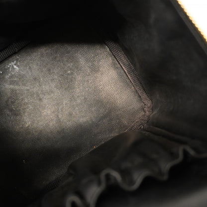 Chanel Vanity Bag Patent Leather Black