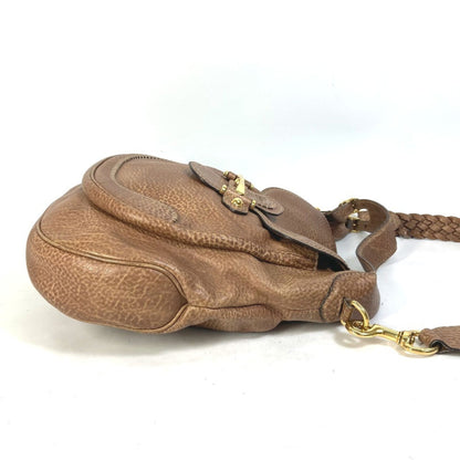 Gucci 223955 Horsebit Shoulder Bag Leather