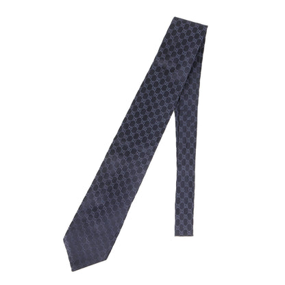 Gucci Gg Monogram Web Stripe Silk Tie