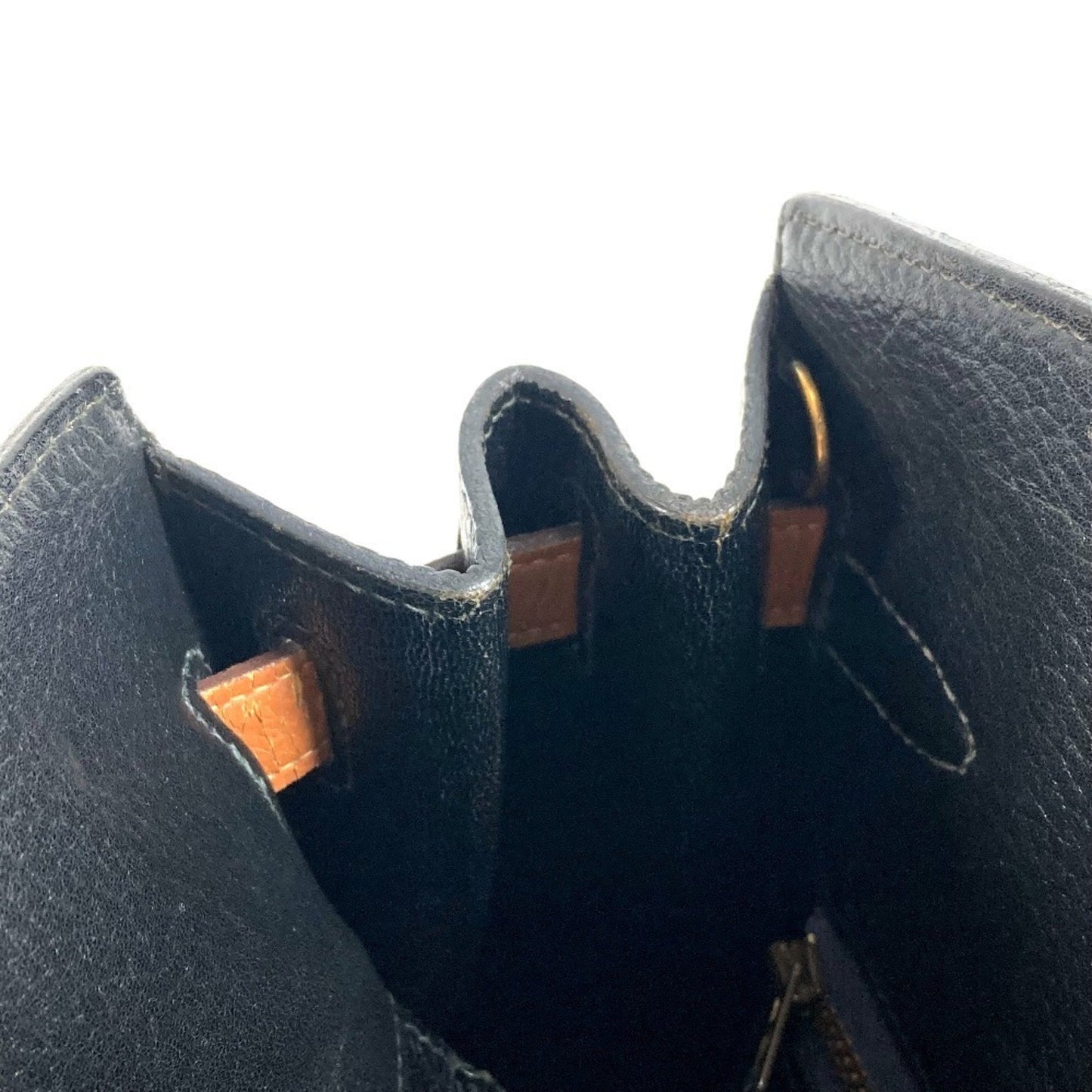 Hermes Vintage Kelly Sport Gm Two-Tone Ardennes Shoulder Bag