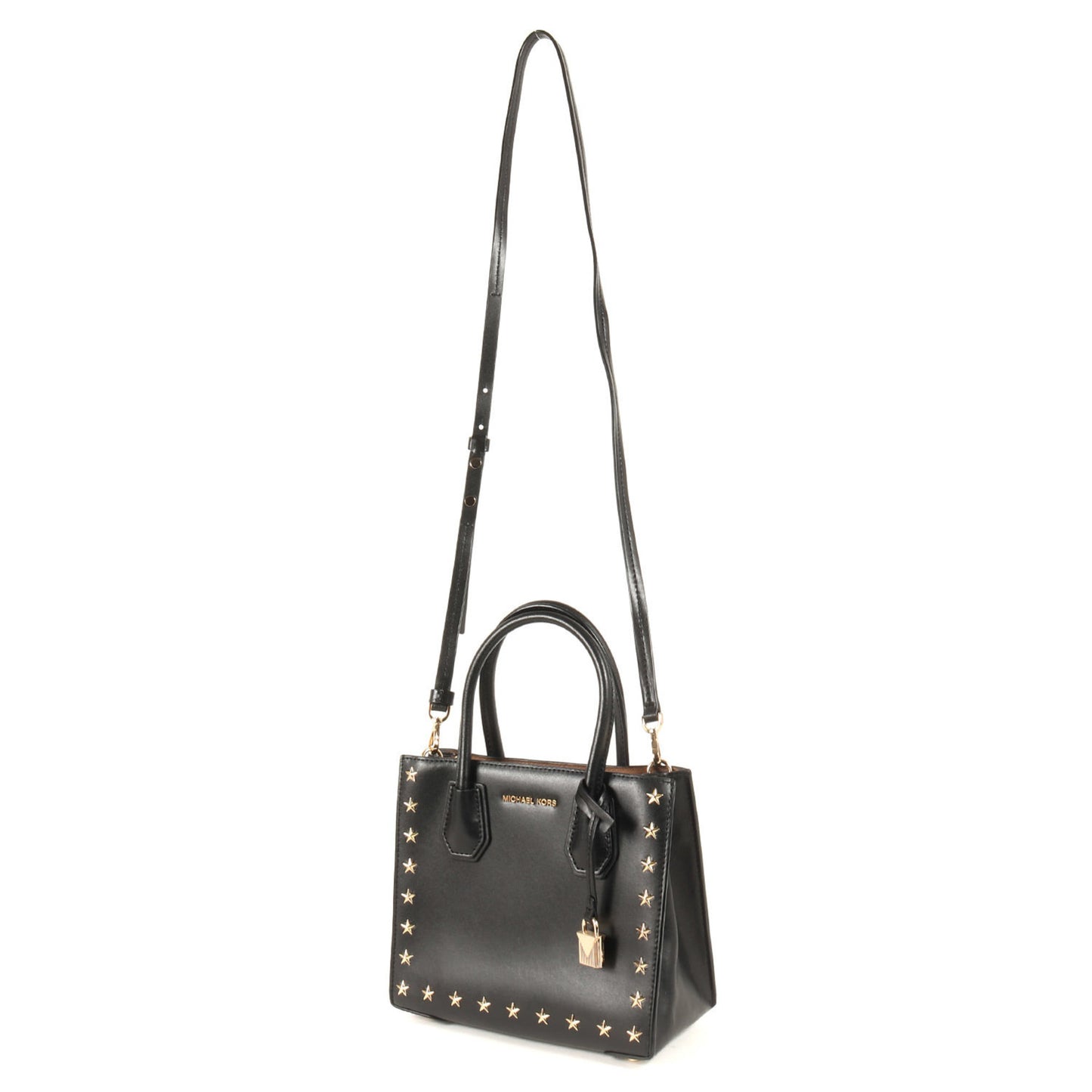 Michael Kors Black Star Studs Handbag/Shoulder Bag Leather