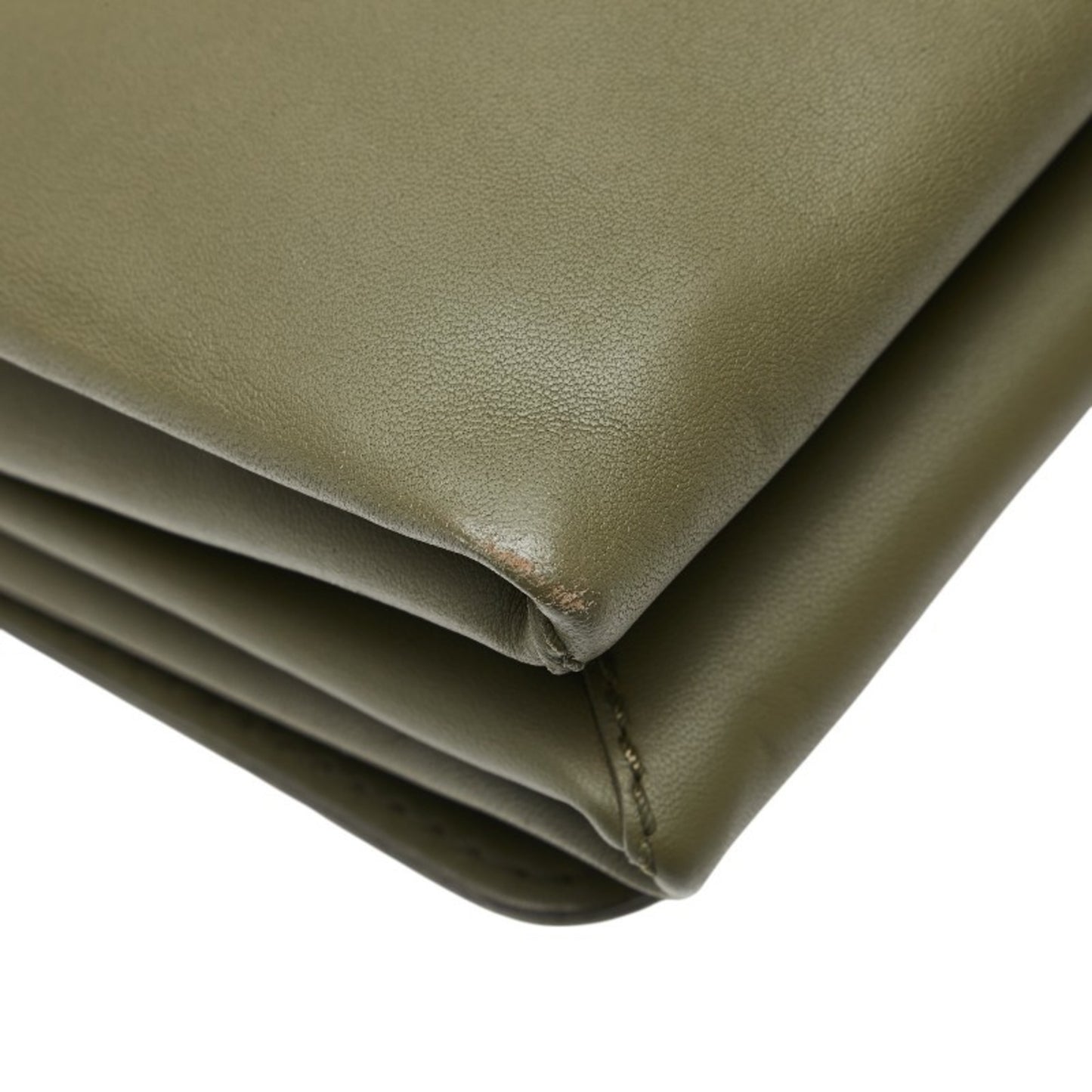 Valentino Garavani Studded Chain Shoulder Bag/Clutch Bag In Khaki