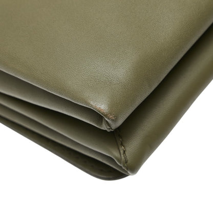 Valentino Garavani Studded Chain Shoulder Bag/Clutch Bag In Khaki