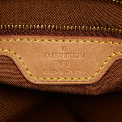 Louis Vuitton Monogram Cabas Piano Handbag Tote Bag M51148 Brown Leather