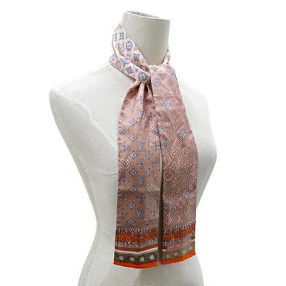 Louis Vuitton Women'S Monogram Map Silk Bandeau Scarf