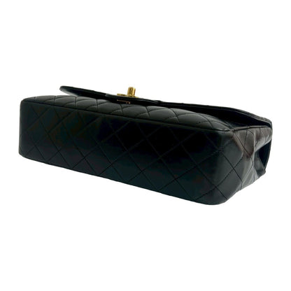 Chanel Vintage Matelasse Coco Mark Lambskin Leather Handbag