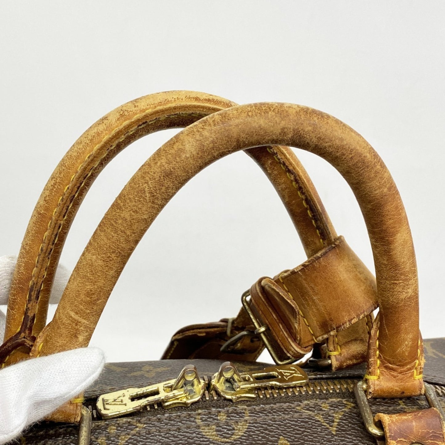 Louis Vuitton Monogram Keepall Bandouliere 50 Boston Bag M41416 Brown