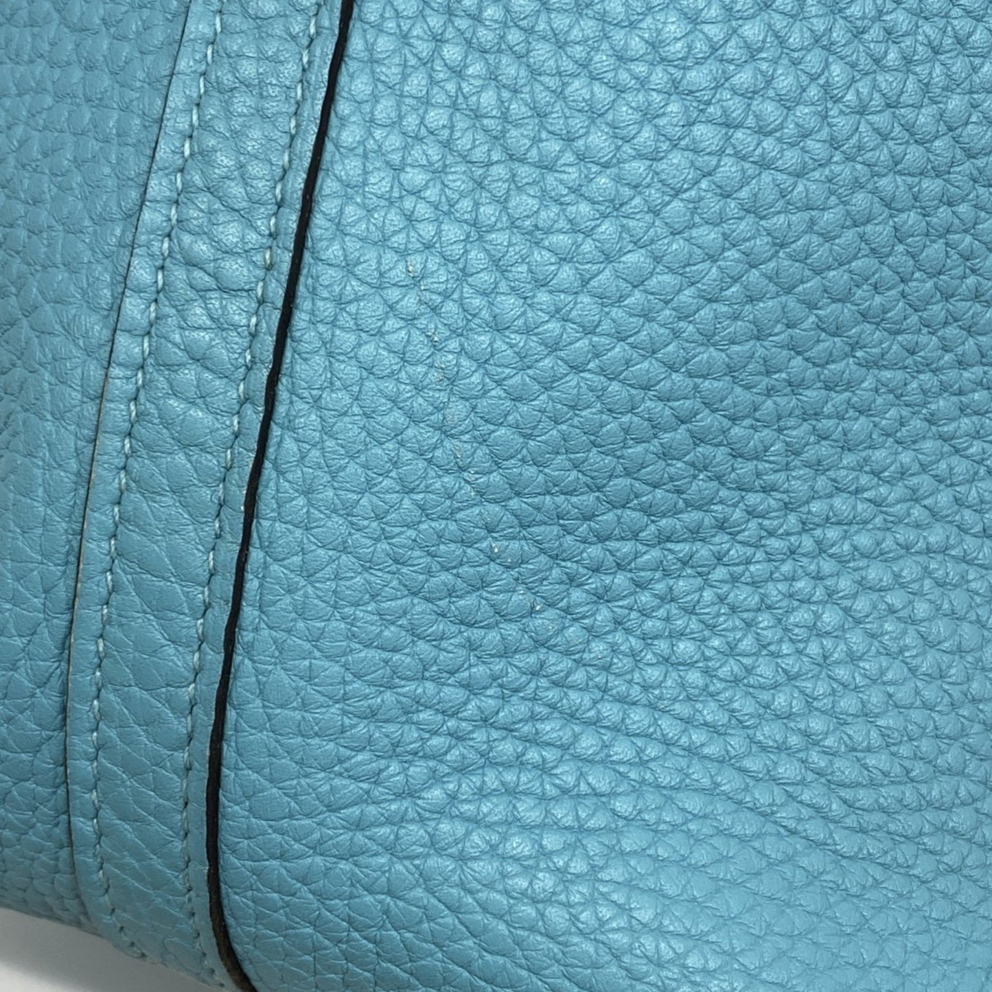 Hermes Herms Picotin Lock Mm Handbag In Taurillon Clemence Blue Atoll