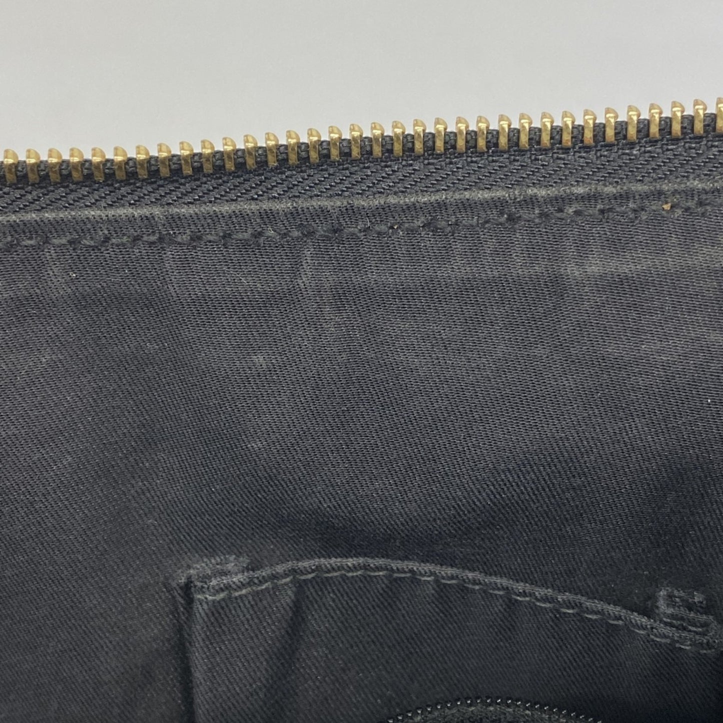 Gucci Gg Canvas Abby Handbag 146244 Leather Black