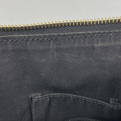 Gucci Gg Canvas Abby Handbag 146244 Leather Black