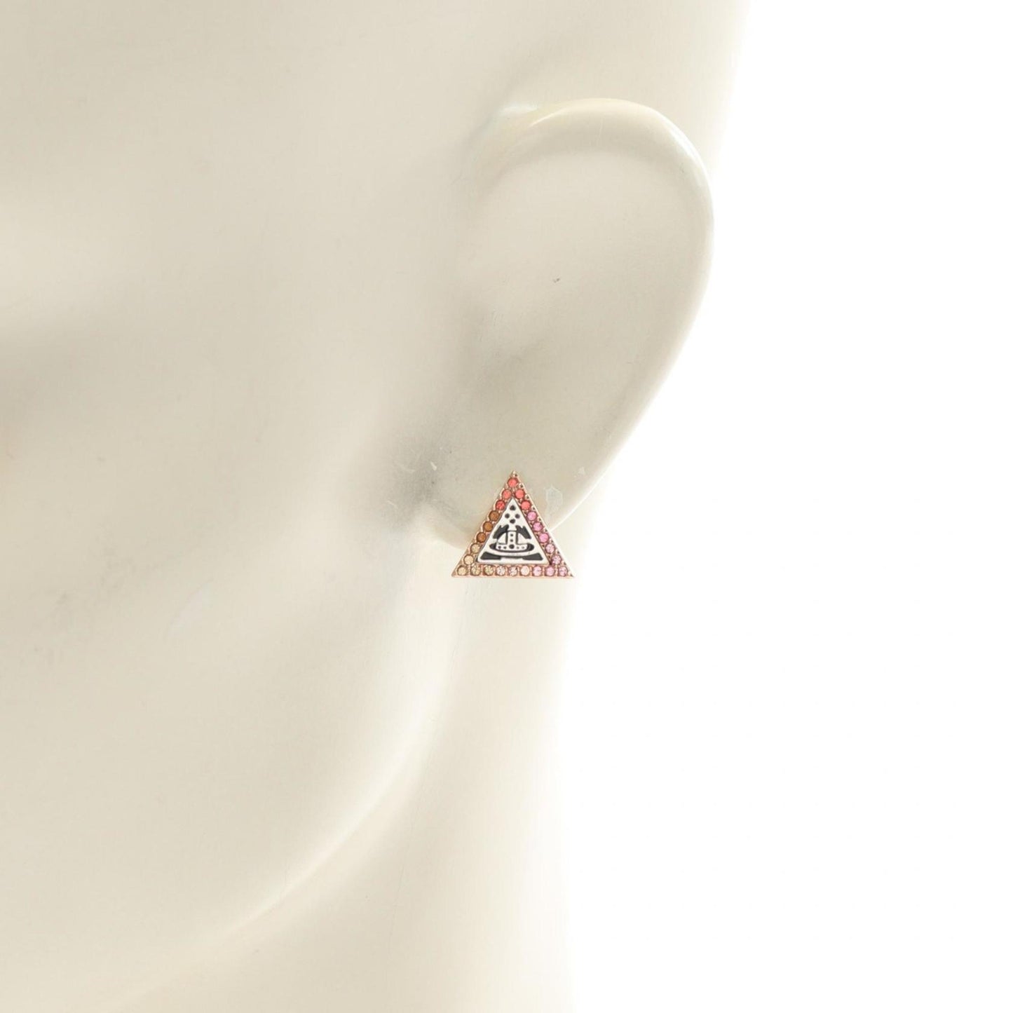 Vivienne Westwood Accessories Orb Earrings With Gold-Plated Rhinestones For Women