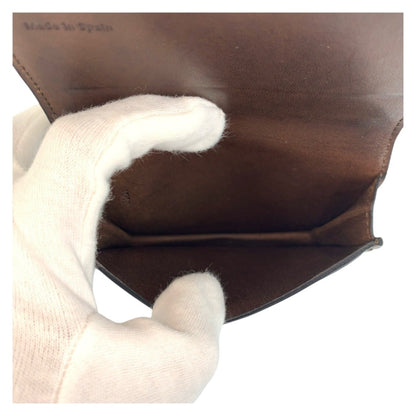 Loewe Anagram Brown Leather Card Case/Business Holder