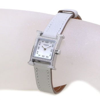 Hermes H Watch Mini Bezel Diamond Hh1.131.286