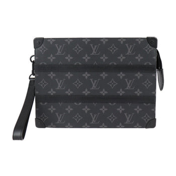 Louis Vuitton Louis Vuitton Trunk Pochette Second Bag M45937 Monogram Eclipse Leather Black