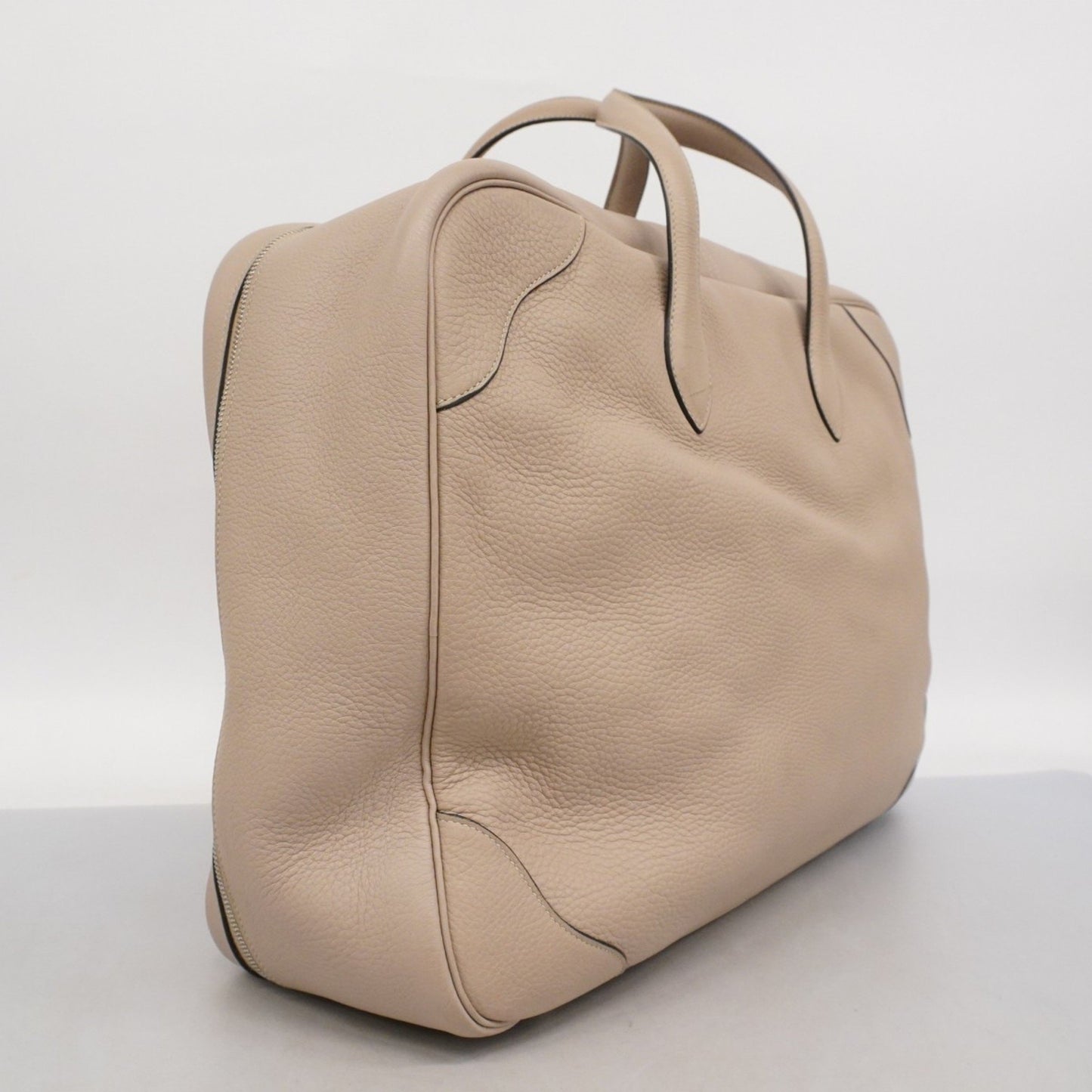 Hermes Herms Victoria 50 Boston Bag In Taurillon Clemence Trench Leather