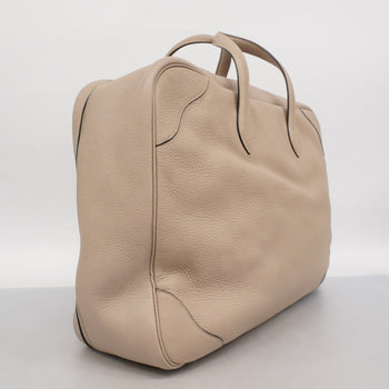 Hermes Herms Victoria 50 Boston Bag In Taurillon Clemence Trench Leather