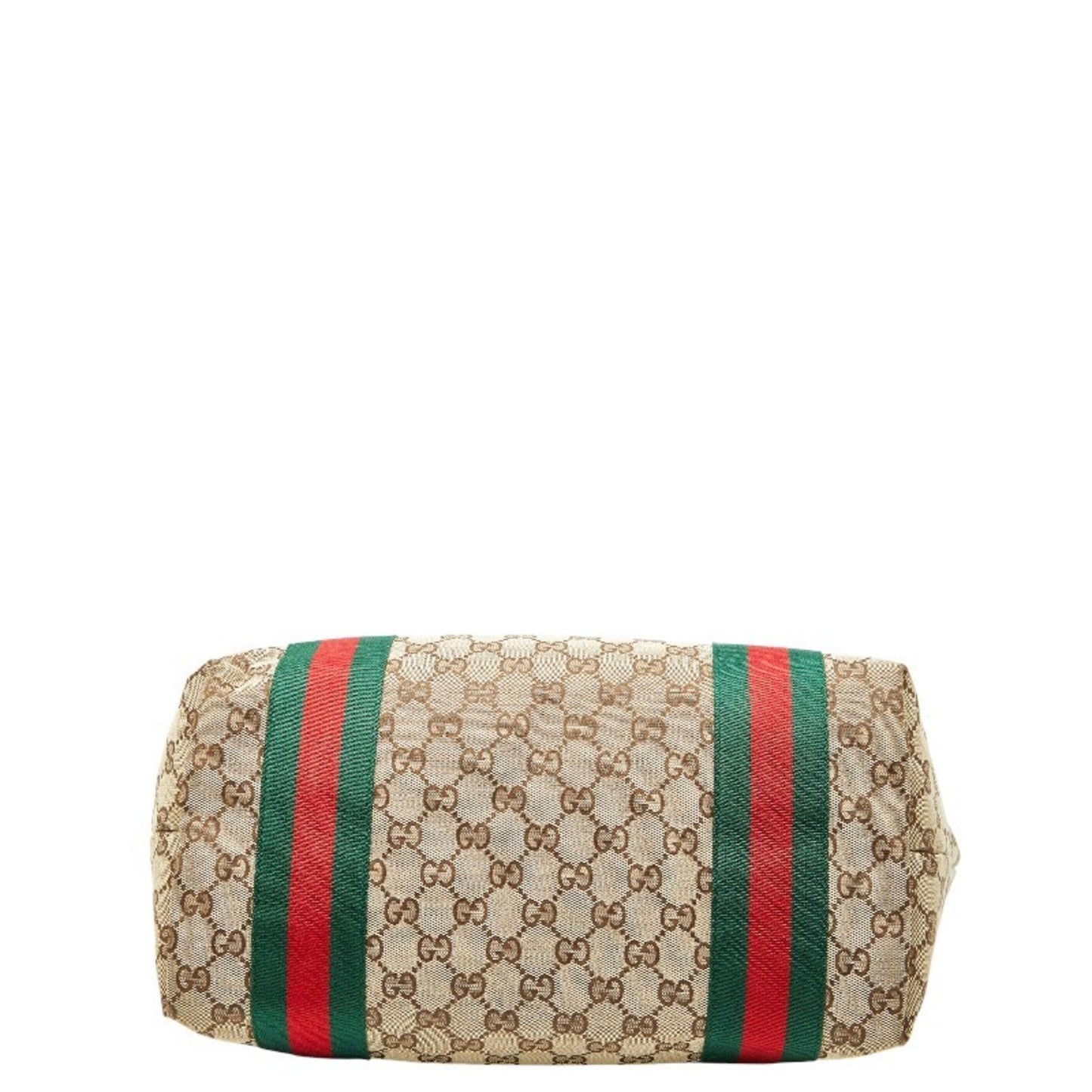 Gucci Gg Canvas Sherry Line Jolie Tote Bag Shoulder 211970 Beige Brown Enamel