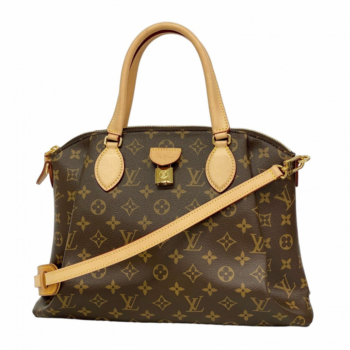 Louis Vuitton Monogram Ribo Mm Handbag M44546 Brown 2-Way Bag