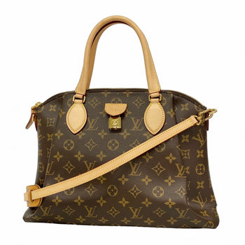 Louis Vuitton Monogram Ribo Mm Handbag M44546 Brown 2-Way Bag