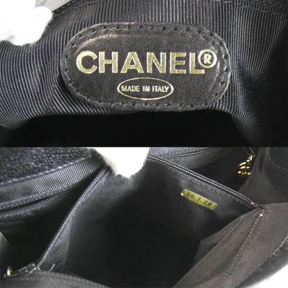 Chanel Triple Coco Shoulder Bag Leather Black