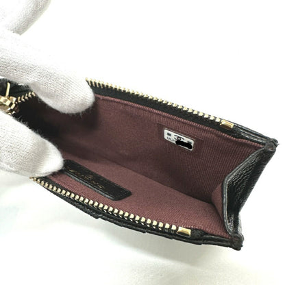 Chanel Ap2570 Coco Mark Matelasse Classic Zip Business Card Holder/Card Case Wallet/Coin Caviar Skin
